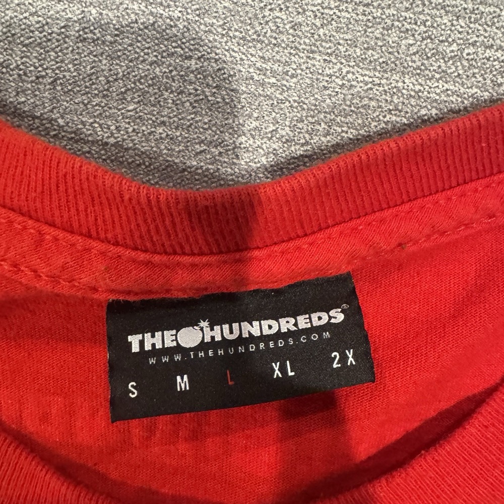 Death Row The Hundreds Graphic Rap Tee Shirt Mens Red Large - Picture 3 of 7